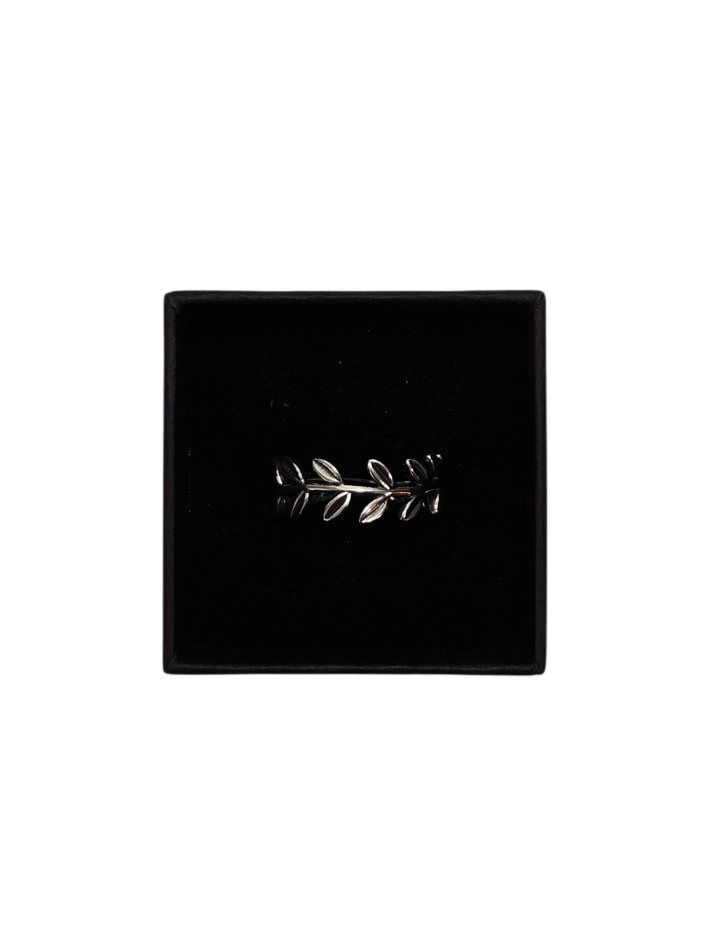 Pandora Leaf Band Ring Sterling Silver Size 60 US 9